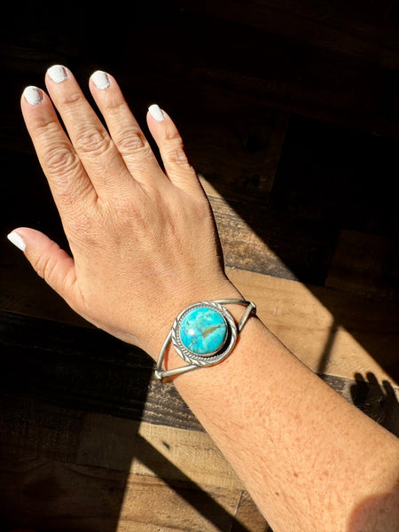 Kingman Turquoise Cuff Bracelet