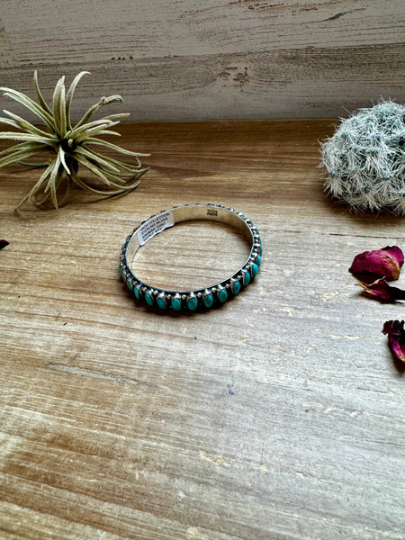 Turquoise Sterling Silver Bangle Bracelet