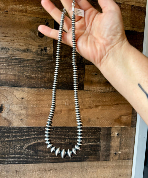 Graduated Navajo Pearl Necklace-20"