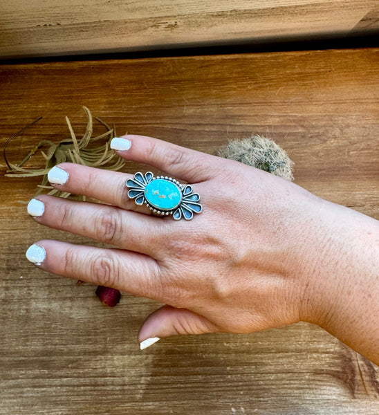 Royston Turquoise & Sterling Silver Ring-Size 9