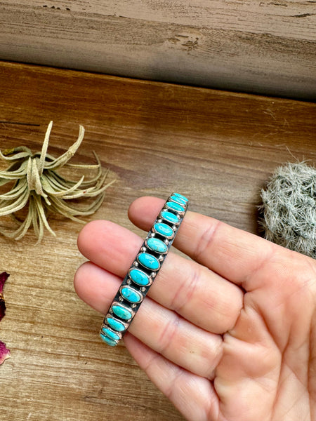 Turquoise Sterling Silver Bangle Bracelet