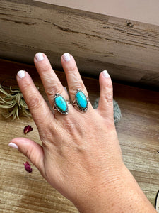 Kingman Turquoise Ring-Size 7 & 8