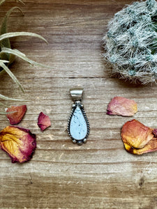 White Buffalo Teardrop Pendant