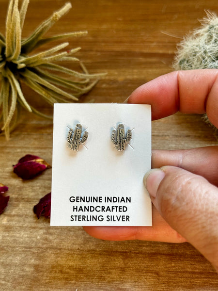 Mini Cactus Stud Earrings