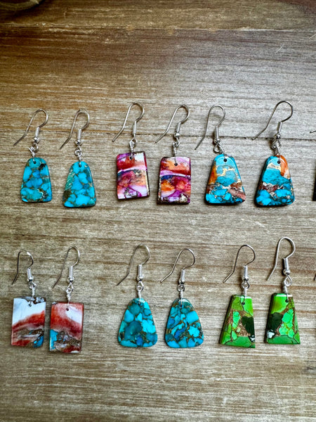 Mini Slab Earrings - Pick Your Style