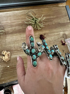 Turquoise Cactus Ring