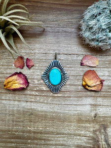 Turquoise & Sterling Silver Pendant