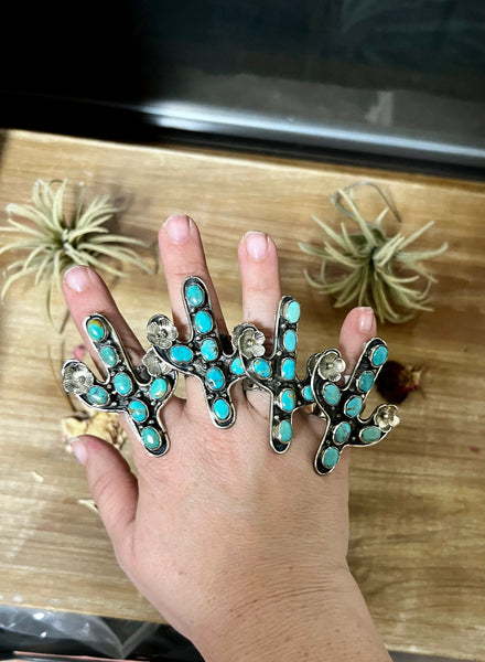 Turquoise Cactus Ring