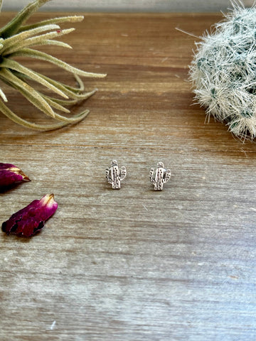 Mini Cactus Stud Earrings