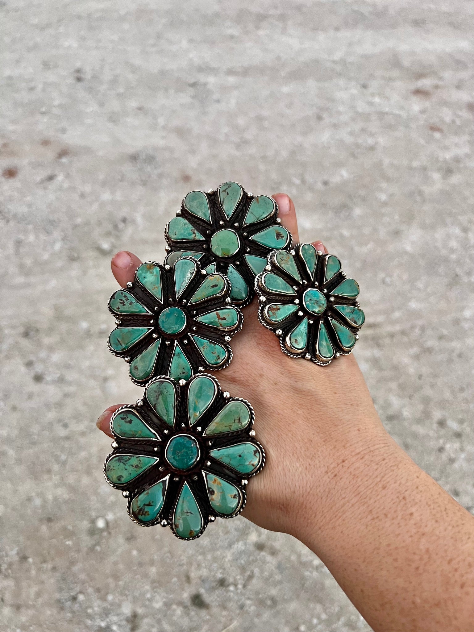 Turquoise Flower Ring