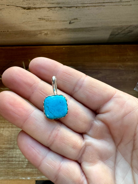 Kingman Turquoise & Sterling Silver Pendant