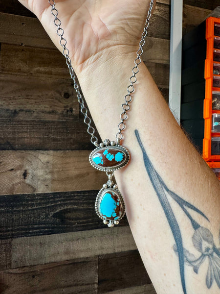 Egyptian Turquoise Necklace-19"