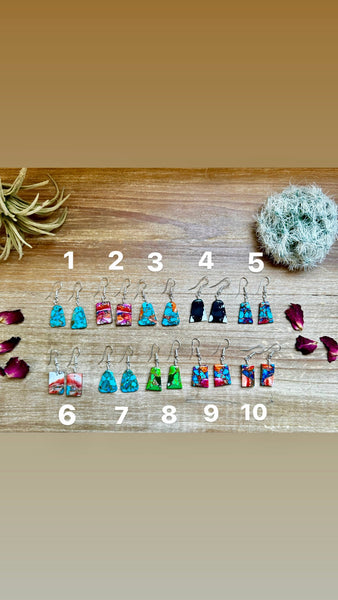 Mini Slab Earrings - Pick Your Style