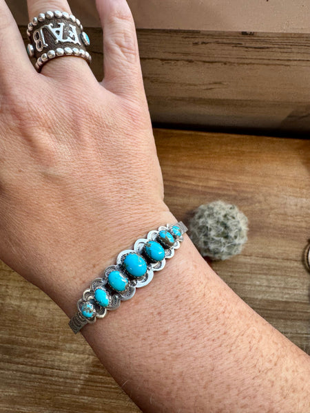 Kingman Turquoise Cuff Bracelet