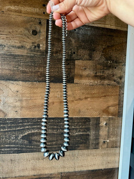 Graduated Navajo Pearl Necklace- 24"