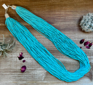 Multistrand Kingman Turquoise Necklace