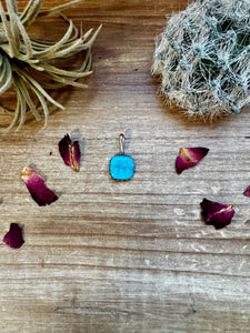 Kingman Turquoise & Sterling Silver Pendant