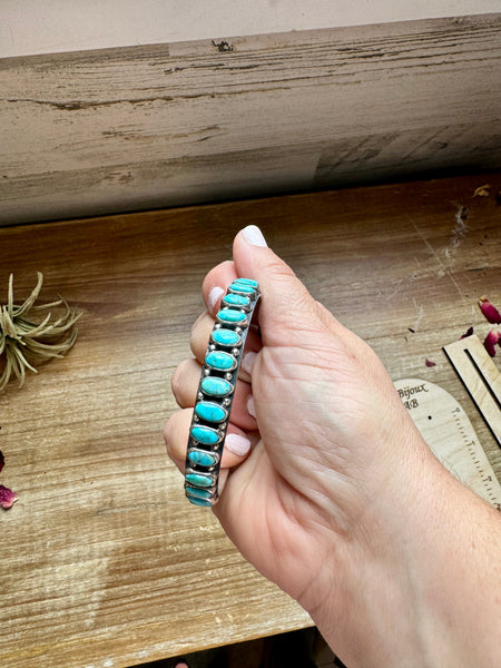 Turquoise Sterling Silver Bangle Bracelet