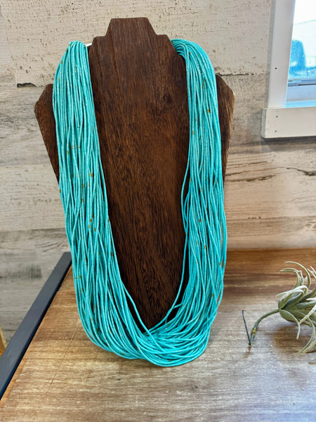 Multistrand Kingman Turquoise Necklace