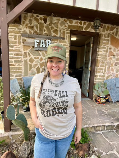 Cowboy Hat Embroidered Trucker Hat