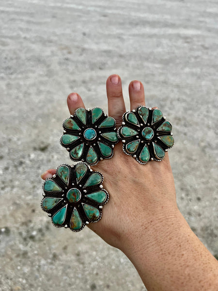 Turquoise Flower Ring