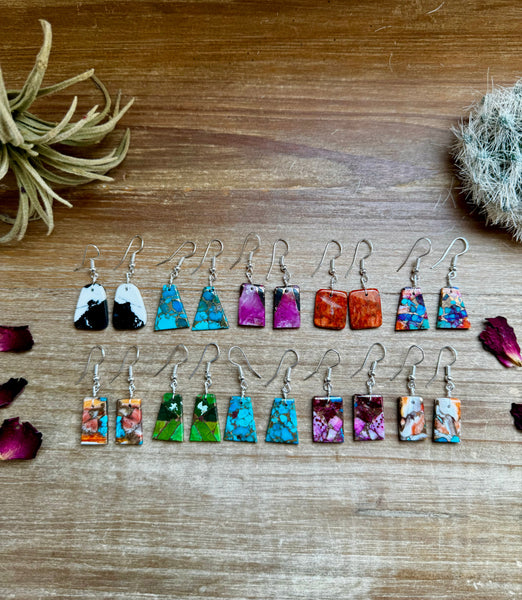 Mini Slab Earrings - Pick Your Style