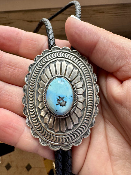 Golden Hills Turquoise Bolo Tie