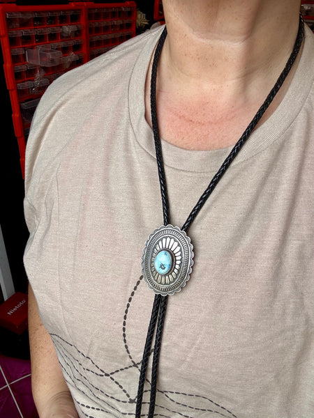 Golden Hills Turquoise Bolo Tie