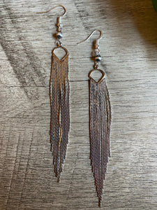 Chic Silver Fringe Earrings